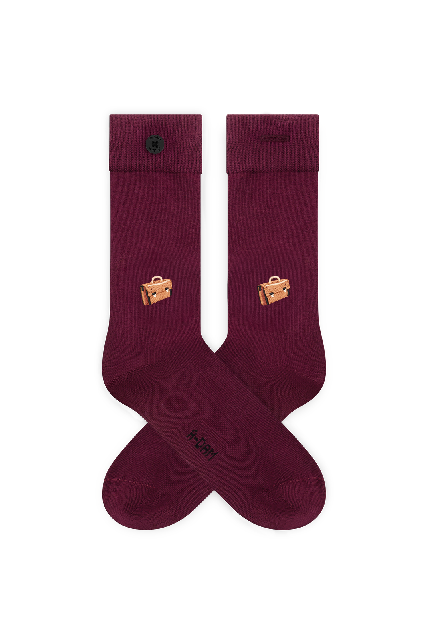 Burgundy School Bag & Solid Burgundy 3-Pack